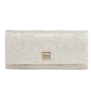 Jimmy Choo Lilia Floral Lace Clutch Bag